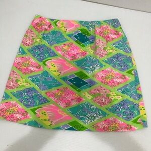 Vintage Lilly Pulitzer Mini Skirt Size 12